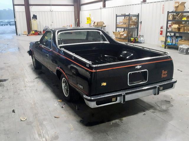 1GCCW80HXBD466191 - 1981 CHEVROLET EL CAMINO BLACK photo 3