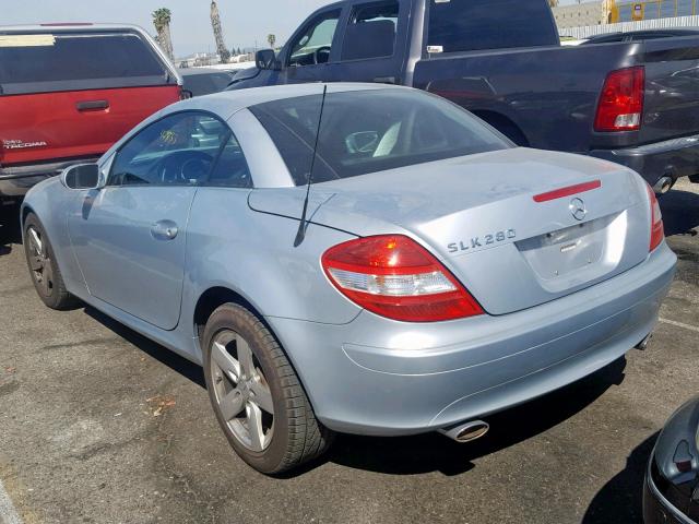 WDBWK54F86F121427 - 2006 MERCEDES-BENZ SLK 280 GRAY photo 3