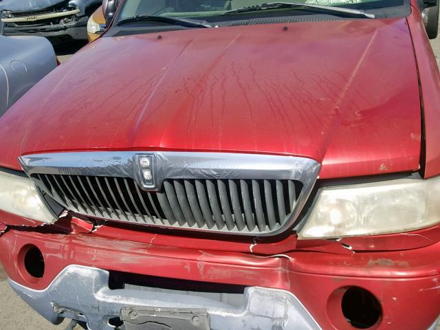 5LMPU28AXYLJ13517 - 2000 LINCOLN NAVIGATOR 红色 照片 7