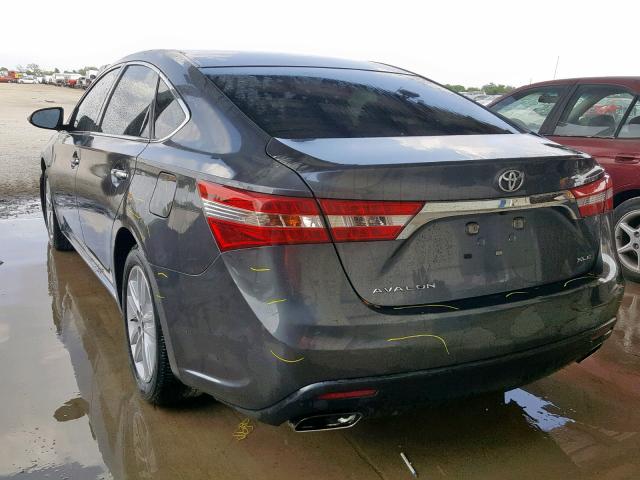 4T1BK1EB0EU080267 - 2014 TOYOTA AVALON BAS GRAY photo 3