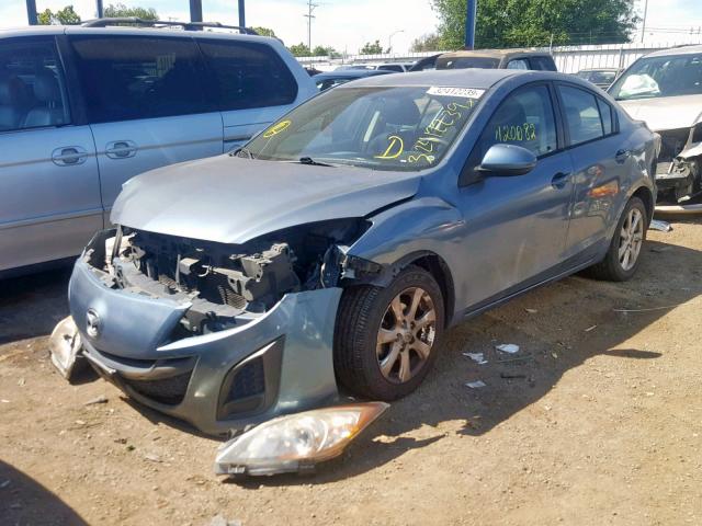 JM1BL1SG4A1301057 - 2010 MAZDA 3 I BLUE photo 2