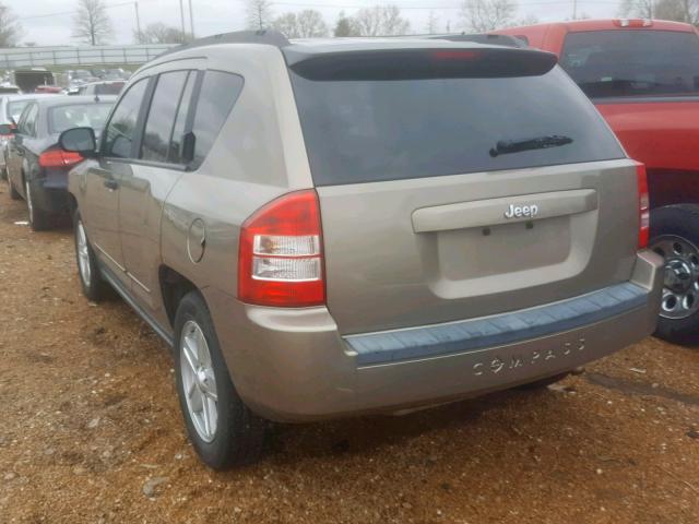 1J8FT47W78D744582 - 2008 JEEP COMPASS SP BROWN photo 3