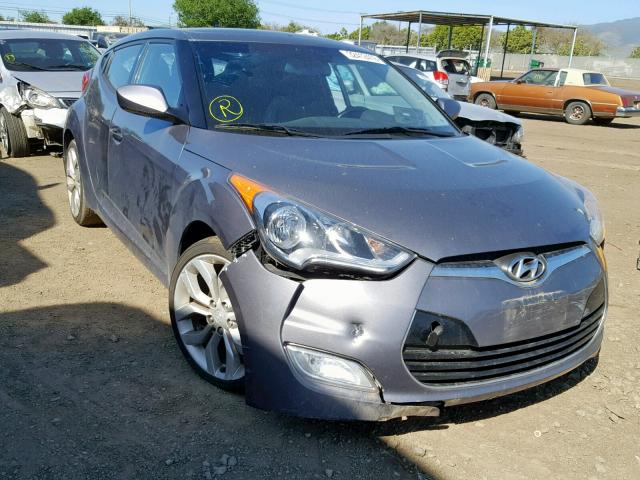 KMHTC6ADXFU230506 - 2015 HYUNDAI VELOSTER GRAY photo 1