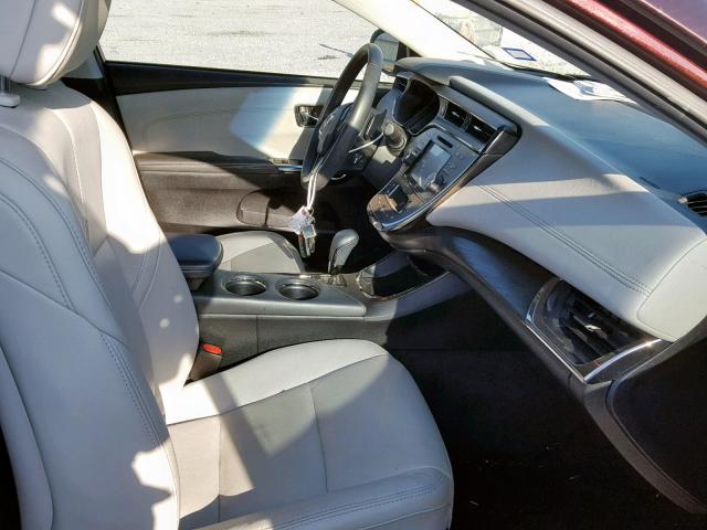 4T1BK1EB0GU194269 - 2016 TOYOTA AVALON XLE MAROON photo 5