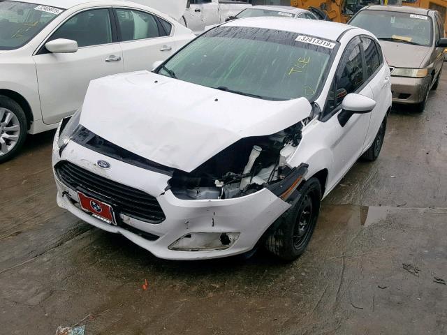 3FADP4TJ7EM206533 - 2014 FORD FIESTA S WHITE photo 2