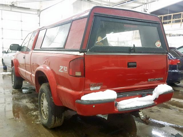 1GTCT19W9Y8220350 - 2000 GMC SONOMA RED photo 3