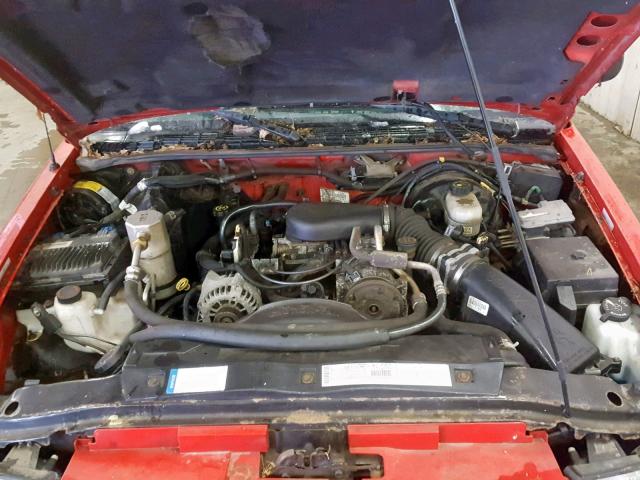 1GTCT19W9Y8220350 - 2000 GMC SONOMA RED photo 7