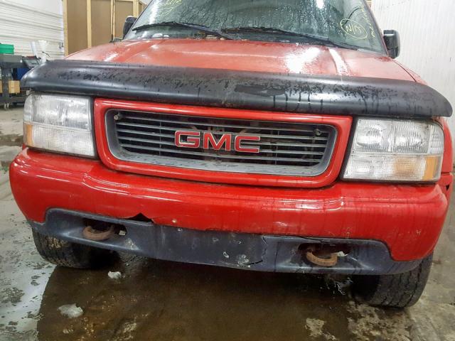 1GTCT19W9Y8220350 - 2000 GMC SONOMA RED photo 9