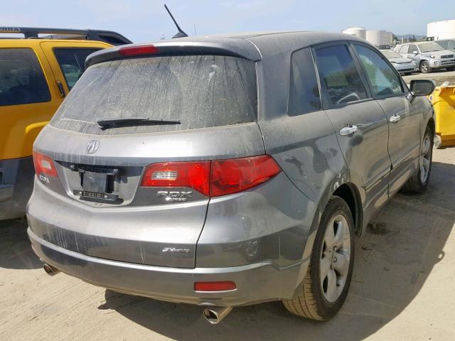 5J8TB18208A001952 - 2008 ACURA RDX GRAY photo 4