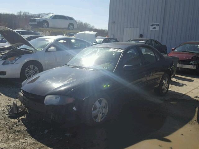 1G1JF52F947256399 - 2004 CHEVROLET CAVALIER L BLACK photo 2