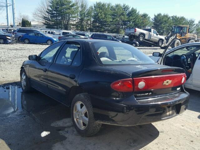 1G1JF52F947256399 - 2004 CHEVROLET CAVALIER L BLACK photo 3