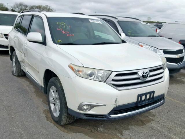 5TDZA3EH0BS010287 - 2011 TOYOTA HIGHLANDER WHITE photo 1