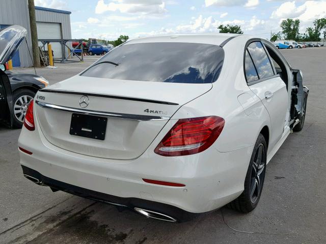 WDDZF6GB9JA336957 - 2018 MERCEDES-BENZ E 400 4MAT WHITE photo 4