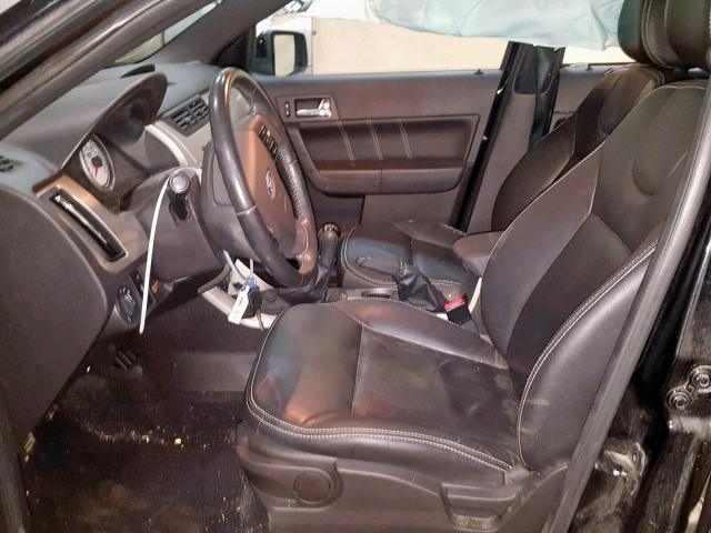 1FAHP36NX9W169834 - 2009 FORD FOCUS SES BLACK photo 5