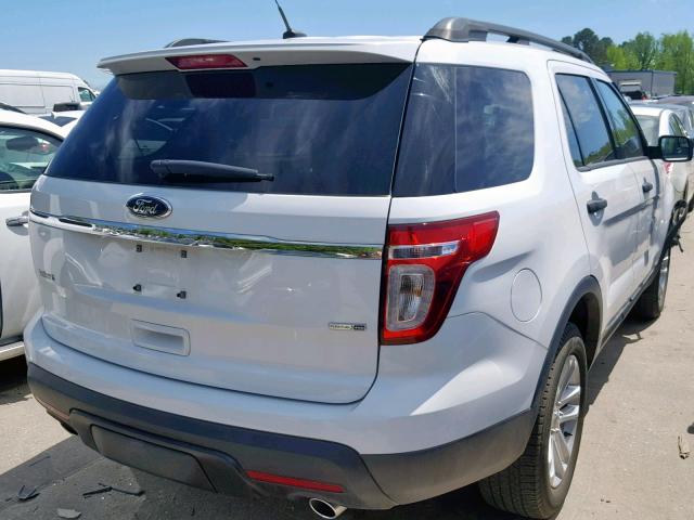 1FM5K8B84FGA51238 - 2015 FORD EXPLORER WHITE photo 4