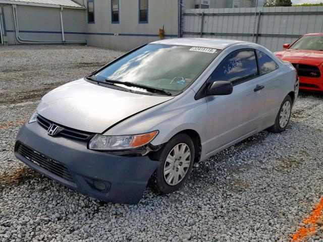 2HGFG11226H573290 - 2006 HONDA CIVIC DX GRAY photo 2