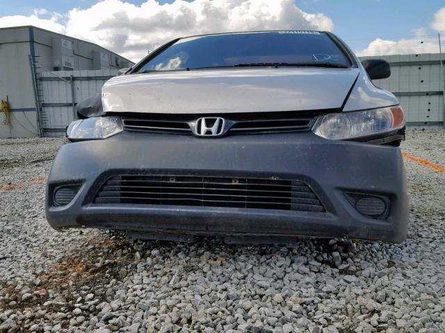 2HGFG11226H573290 - 2006 HONDA CIVIC DX GRAY photo 9