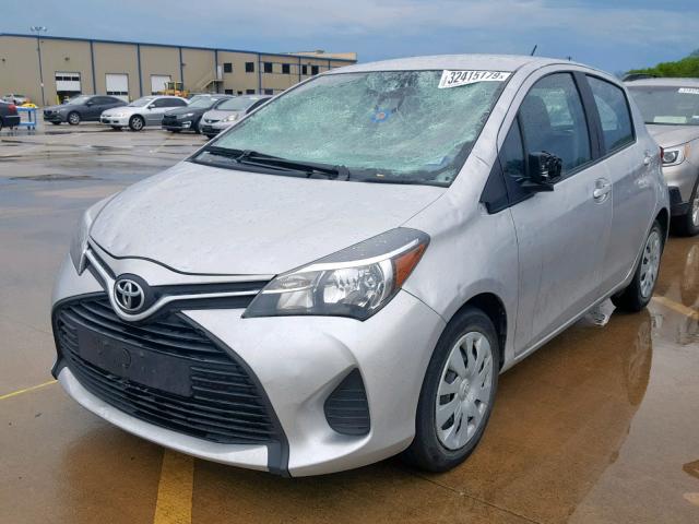 VNKKTUD37HA075061 - 2017 TOYOTA YARIS L SILVER photo 2