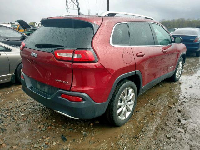 1C4PJLDB2HW525904 - 2017 JEEP CHEROKEE L RED photo 4