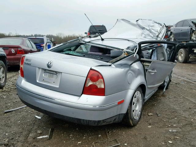 WVWMD63B33P298674 - 2003 VOLKSWAGEN PASSAT GL SILVER photo 4