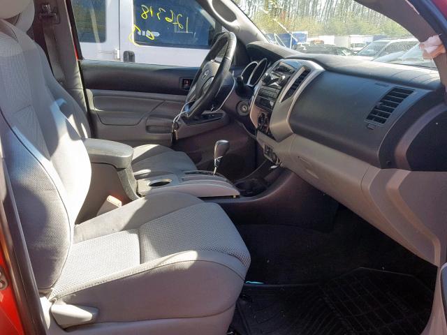 3TMMU4FN8CM045916 - 2012 TOYOTA TACOMA DOU RED photo 5