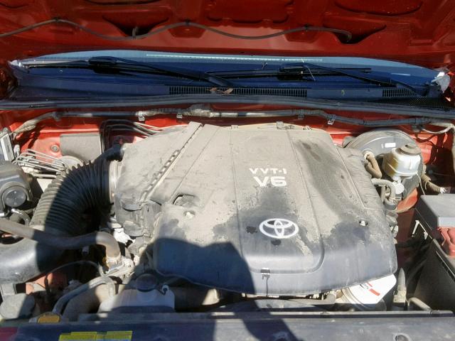 3TMMU4FN8CM045916 - 2012 TOYOTA TACOMA DOU RED photo 7