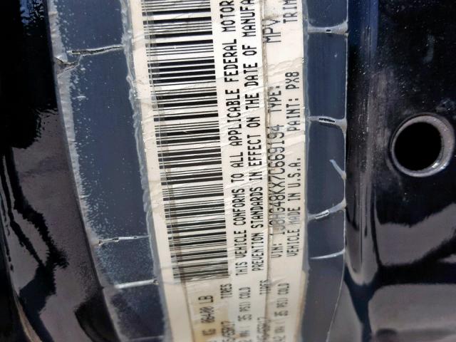 1J8HG48KX7C669194 - 2007 JEEP COMMANDER BLACK photo 10