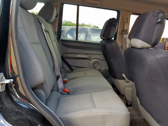 1J8HG48KX7C669194 - 2007 JEEP COMMANDER BLACK photo 6