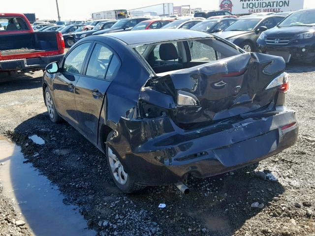 JM1BL1UF8C1580665 - 2012 MAZDA 3 I BLACK photo 3