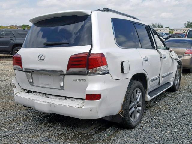 JTJHY7AX2D4110978 - 2013 LEXUS LX 570 WHITE photo 4