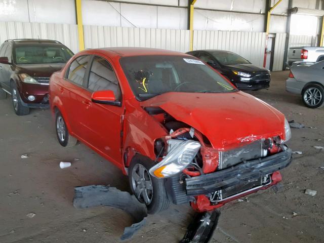 KL1TD5DE7AB090670 - 2010 CHEVROLET AVEO LS RED photo 1