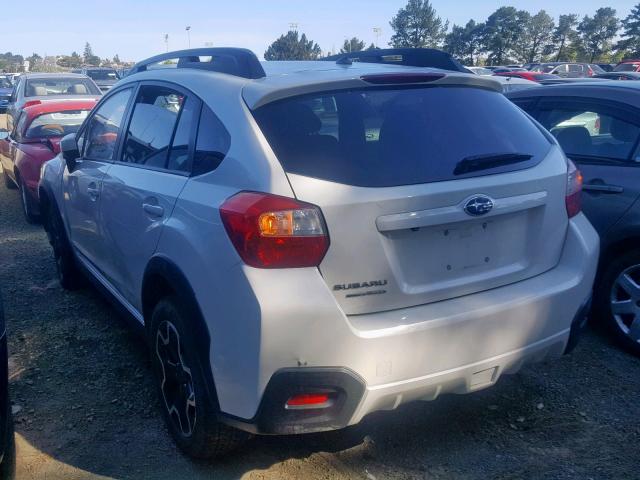 JF2GPACC3F8235672 - 2015 SUBARU XV CROSSTR WHITE photo 3