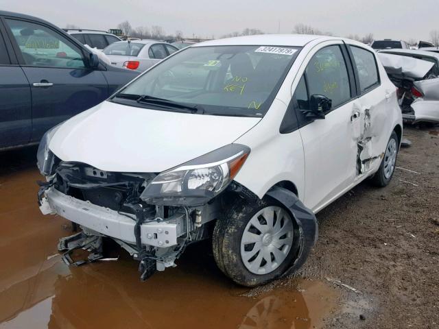 VNKKTUD36HA073608 - 2017 TOYOTA YARIS L WHITE photo 2