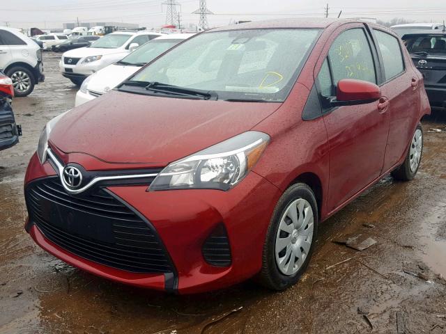 VNKKTUD35HA085958 - 2017 TOYOTA YARIS L RED photo 2