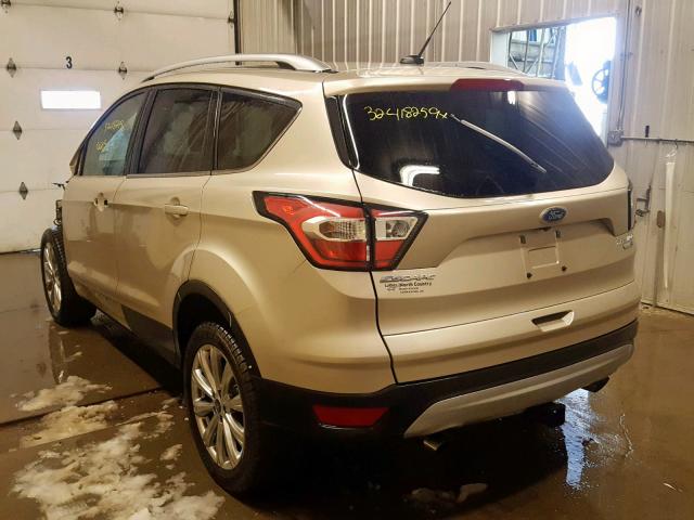 1FMCU9J97HUE96059 - 2017 FORD ESCAPE TIT BEIGE photo 3