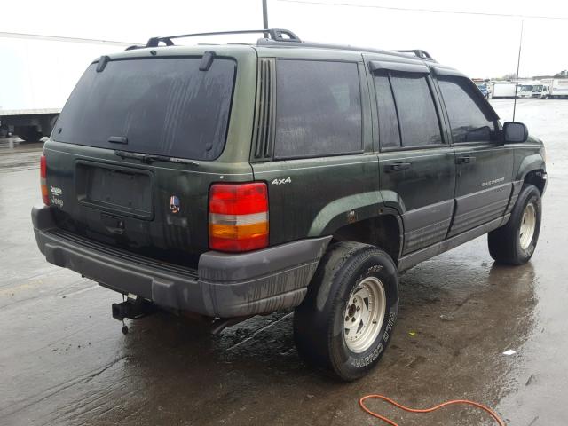 1J4GZ58S2VC702215 - 1997 JEEP GRAND CHER GREEN photo 4