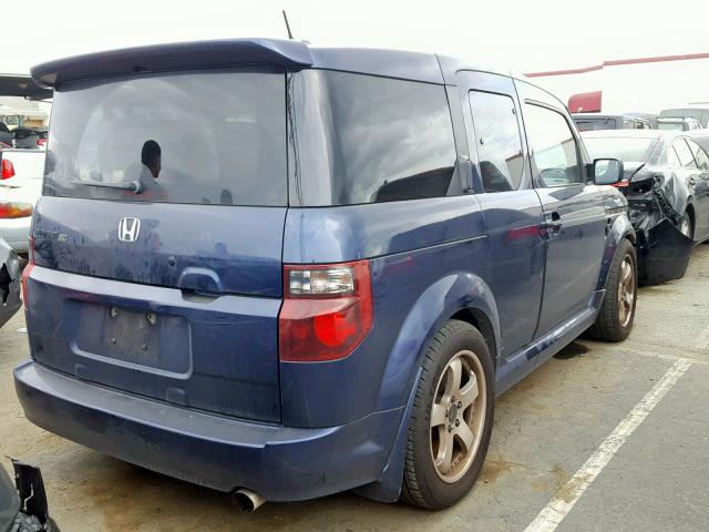 5J6YH18948L000527 - 2008 HONDA ELEMENT SC BLUE photo 4