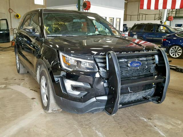 1FM5K8AT5HGD25605 - 2017 FORD EXPLORER P BLACK photo 1