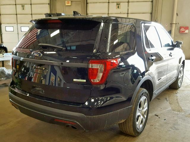 1FM5K8AT5HGD25605 - 2017 FORD EXPLORER P BLACK photo 4