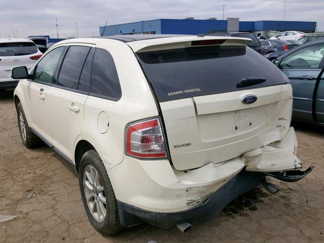 2FMDK38C27BA78022 - 2007 FORD EDGE SEL BEIGE photo 3