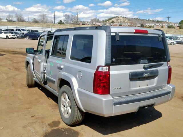 1J8HG48K57C527707 - 2007 JEEP COMMANDER SILVER photo 3
