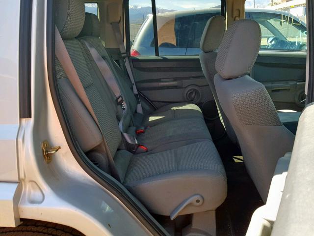 1J8HG48K57C527707 - 2007 JEEP COMMANDER SILVER photo 6