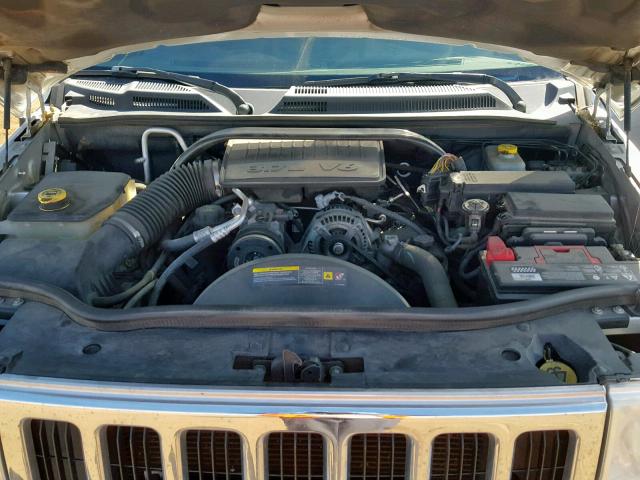 1J8HG48K57C527707 - 2007 JEEP COMMANDER SILVER photo 7