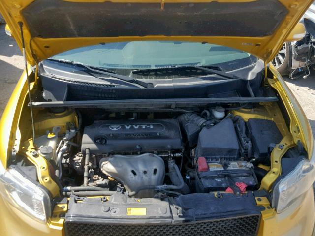 JTLKE50E081058512 - 2008 TOYOTA SCION XB GOLD photo 7