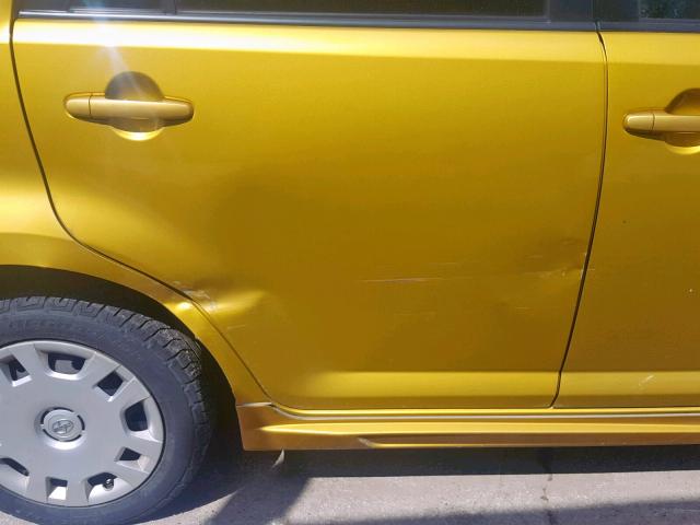 JTLKE50E081058512 - 2008 TOYOTA SCION XB GOLD photo 9