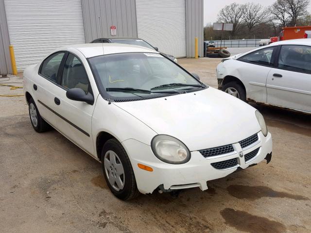 1B3ES26C33D256645 - 2003 DODGE NEON SE WHITE photo 1