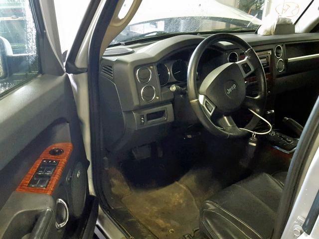 1J8HG58T09C512873 - 2009 JEEP COMMANDER SILVER photo 9