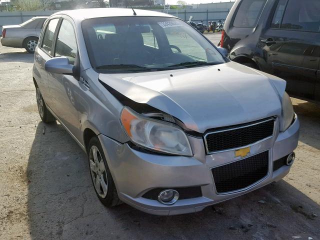 KL1TG6DE7AB113524 - 2010 CHEVROLET AVEO LT SILVER photo 1