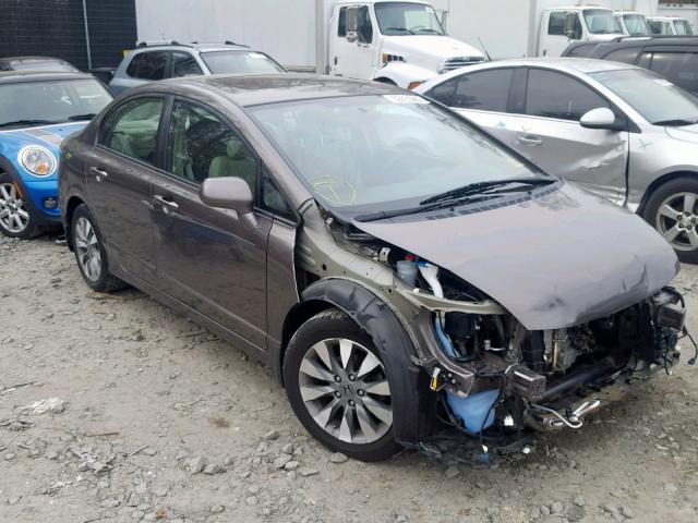 19XFA1F92AE033559 - 2010 HONDA CIVIC EXL BROWN photo 1