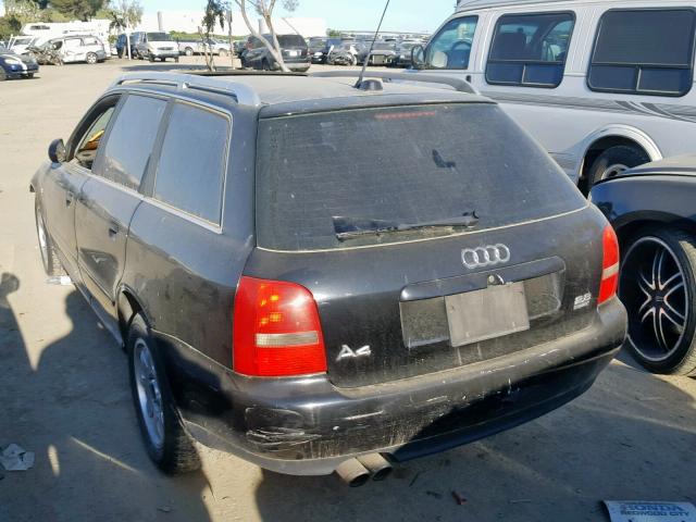 WAUGD68D8WA094206 - 1998 AUDI A4 2.8 AVA BLACK photo 3